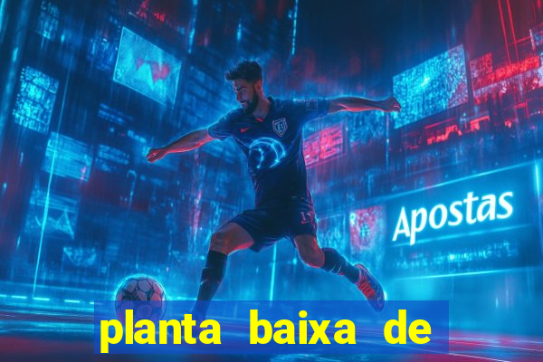 planta baixa de campo de futebol society